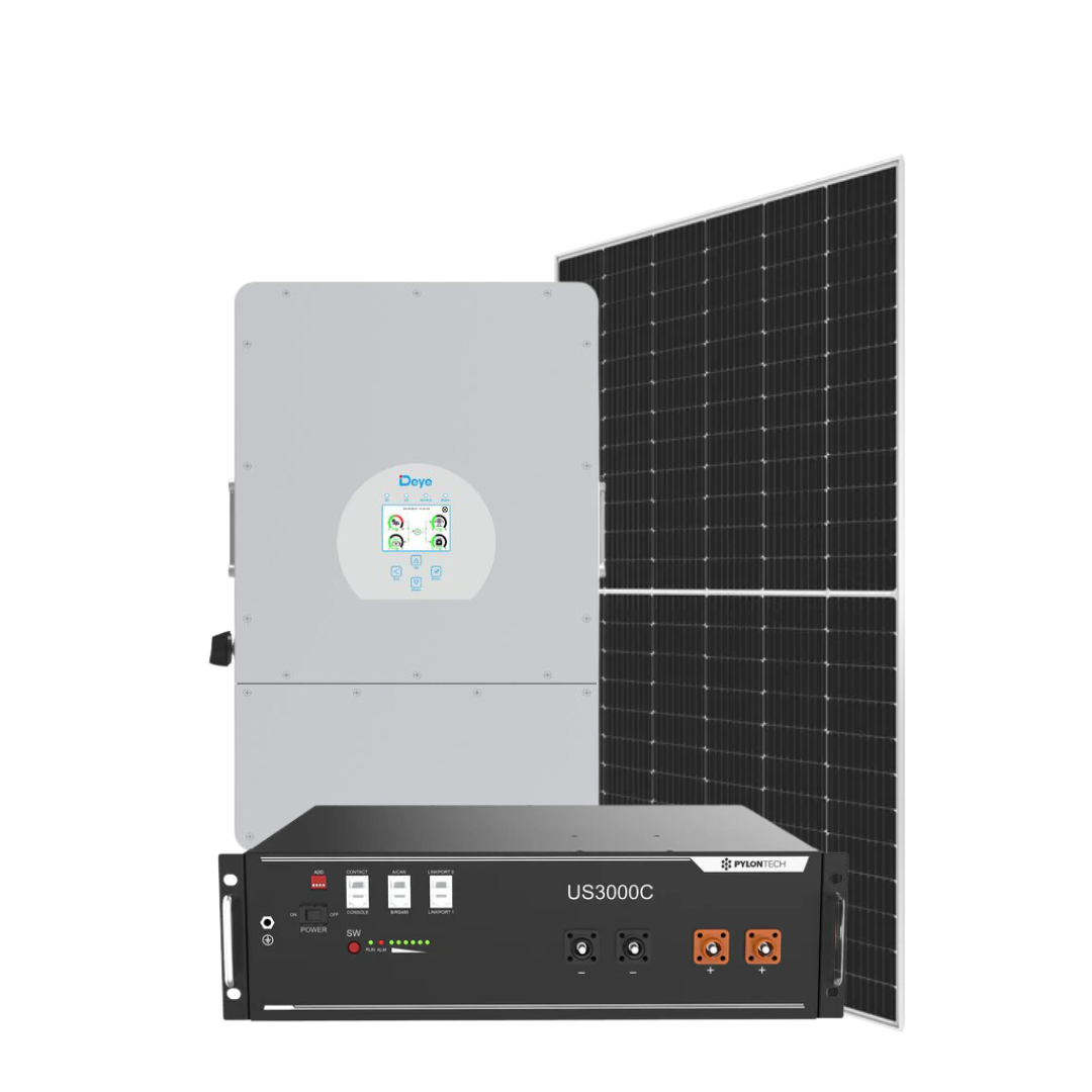 Deye 8Kw + 2 x Pylontech 4.8kwh + 12 x 560 Enersol Solar Panels