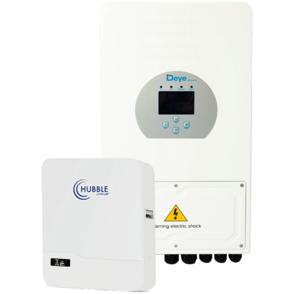 Hubble AM-5 5.12kWh Lithium Battery + Sunsynk 5kw Inverter