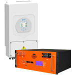 5kW Solar Inverter + Battery Back Up R100 51.2V 100Ah 5.1kWh Lithium Iron Phosphate Battery