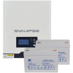 3kVA Synapse Inverter + 2 x 100ah gel battery