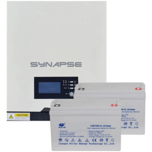 3kVA Synapse Inverter + 2 x 100ah gel battery